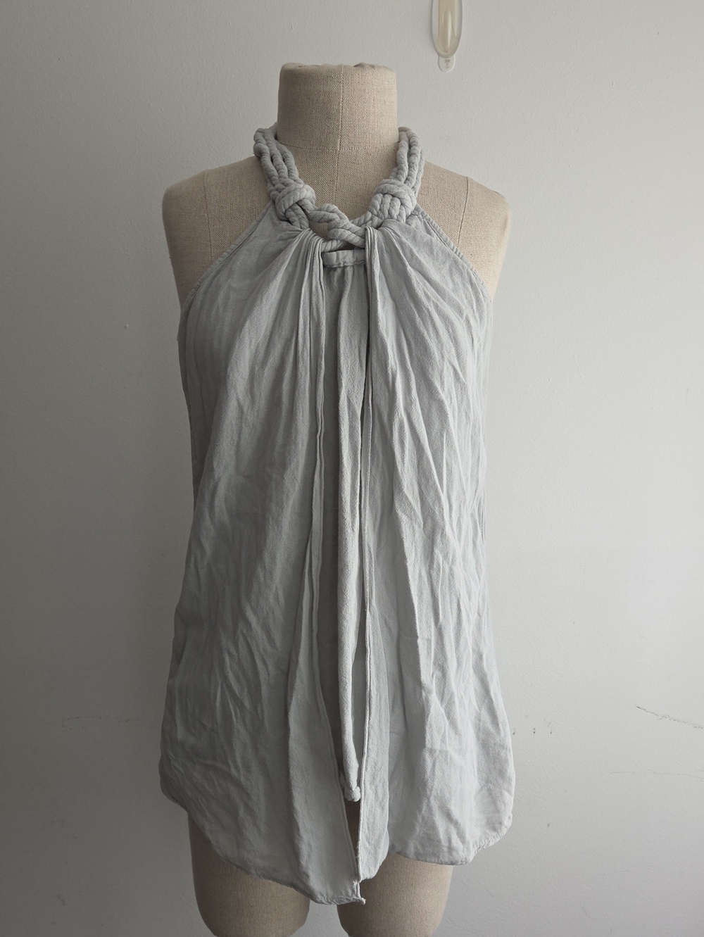 Nautical Rope Grey Tank Blouse - Picture 6 of 8